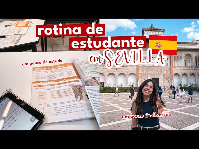 Um dia de estudo comigo em Sevilla + Real Alcázar | Mariany Viaja