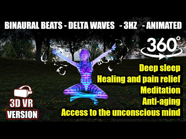 3dVR 360 - Delta Waves 3HZ - Induce Deep Sleep -