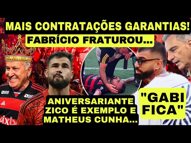 LANDIM CONFIRMA QUE GABI FICA! FABRÍCIO TEM FRATURA! TITE DESTROÇA FOFOCA E USA ZICO COMO EXEMPLO!