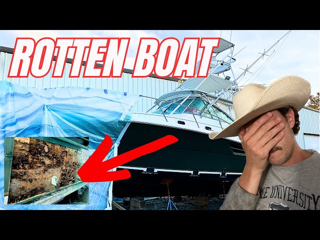 NO ONE COULD HAVE EXPECTED THIS | 2000 Pursuit 3400 BOAT RESTORATION | Hullside Repair PART ONE