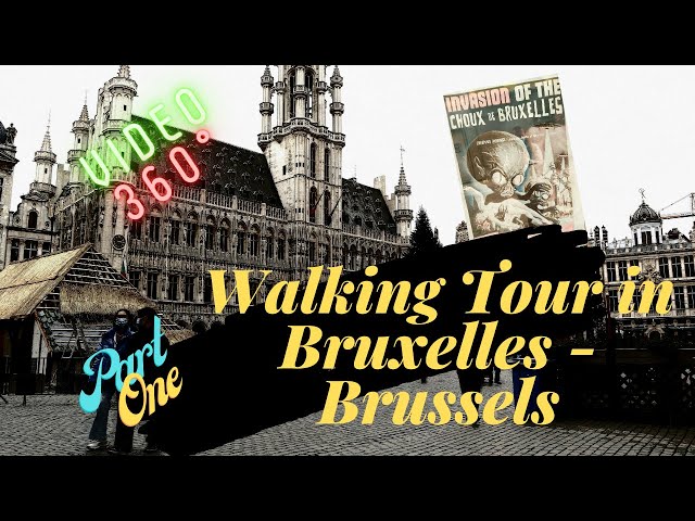 🇧🇪 Walking Tour in Bruxelles / Brussels in 360°  March 21 -Covid Time-Promenade à Bruxelles Partie 1