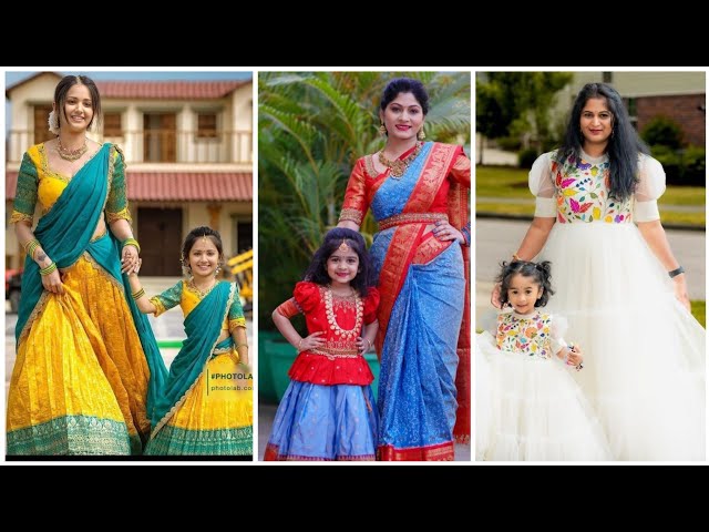 Latest Mom and Daughter Matching Outfits 2024|Mother and Daughter Matching Dress Ideas 2024