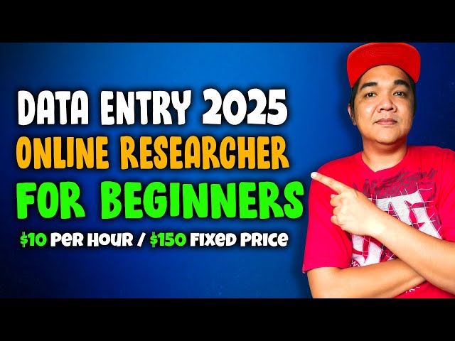 Data Entry Online Researcher Online Jobs Work From home 2025 For Beginners And No Experience