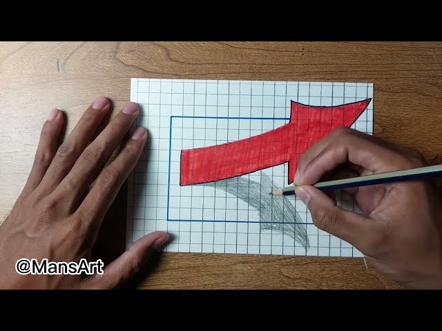 how to make 3d arrow images very easy