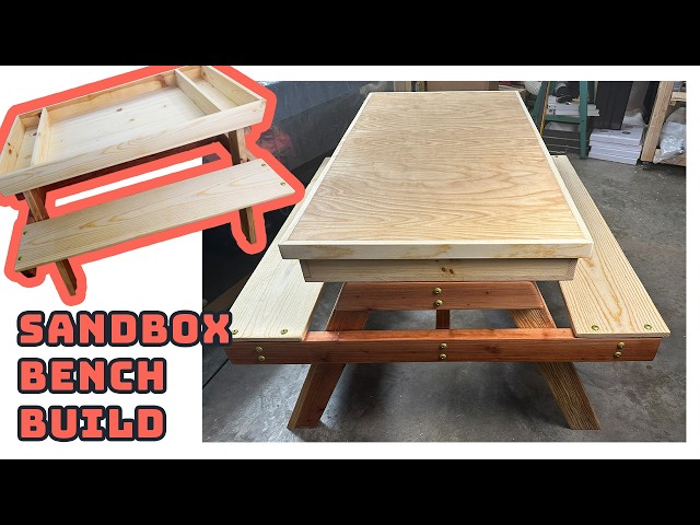 DIY Sandbox Bench Build - Relaxing Garage Woodworking