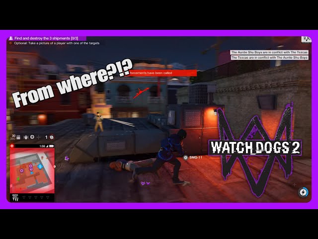 The Dogs Don't play!|Watchdogs 2 funny moments ft. Miggi