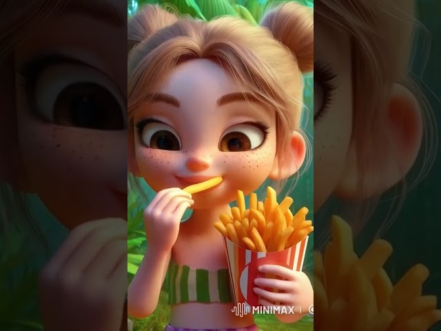 Cute girl eating french fries #shorts  #baby #cute #cutebaby #babyshorts #shortvideo #shortvideo