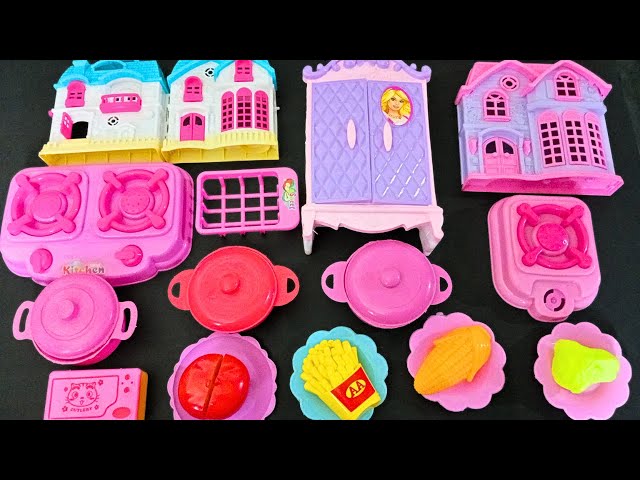 4 Minutes Satisfying with Unboxing Hello Kitty Kitchen Set | ASMR Tiny Frozen Pink Kitchen Set