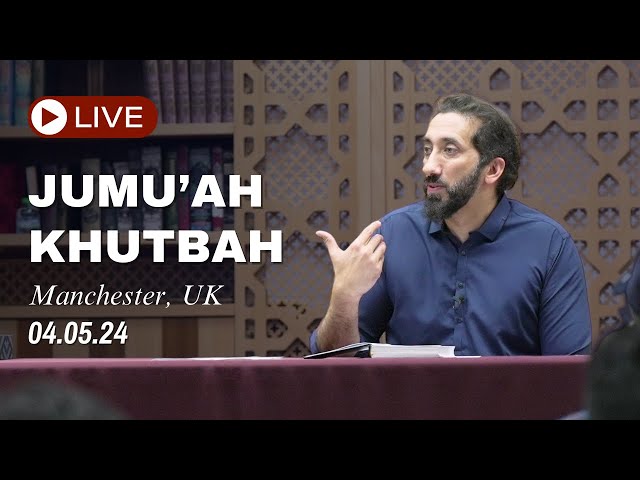 Forgiveness | Live Jumu'ah Khutbah | Nouman Ali Khan