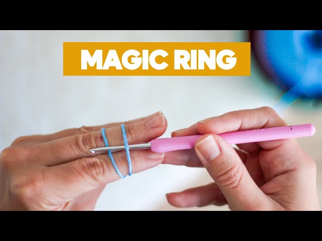 How to crochet - The MAGIC RING ( or MAGIC CIRCLE) | Easy tutorial for beginners