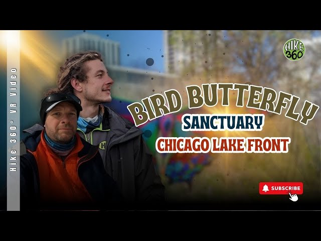 Chicago Lake Front - Bird Butterfly Sanctuary (Hike 360° VR Video)