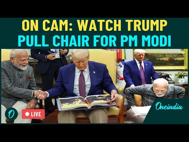 LIVE | Trump Hugs PM Modi, Says "Missed You A Lot" | Trump-Modi Behind The Scenes Moment Goes Viral