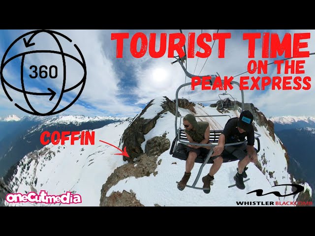 Tourist Time on the Peak Express at WhistlerBlackcomb in 360  8K Virtual Reality onecutmedia