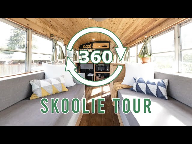 VR School Bus to Tiny Home Conversion Tour