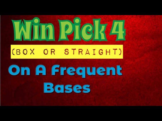 Winning Pick 4 Strategy (Box or Straight) | Win On A Consistent Bases