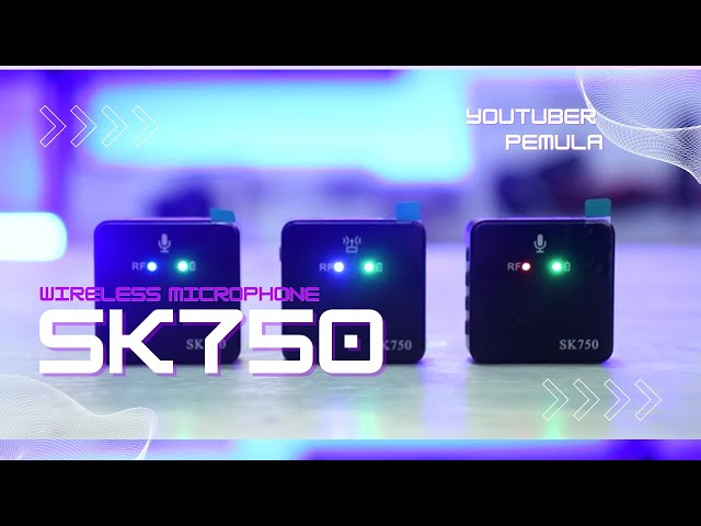 Wireless Microphone SK750 untuk YOUTUBER PEMULA dan CONTENT CREATOR