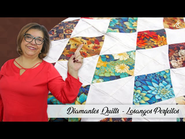 Construa Diamantes PERFEITOS de uma forma RÁPIDA e FÁCIL | Patchwork Sem Segredos | Ana Cosentino