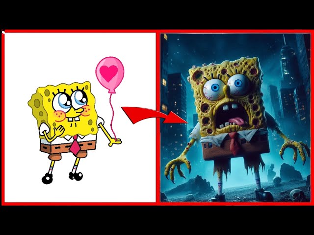 SpongeBob SquarePants But Turned Into Zombies In Real Life - All Characters 2024