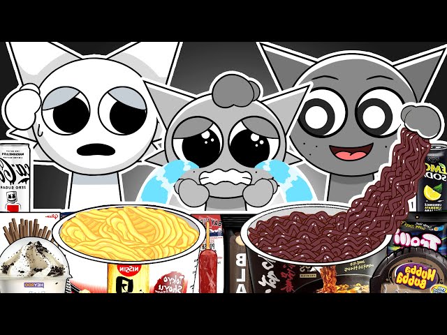 Incredibox Sprunki - WENDA Family Horror Versions Convenience Store Food Mukbang Animation | ASMR