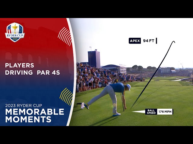 Players Driving Par 4s at the 2023 Ryder Cup