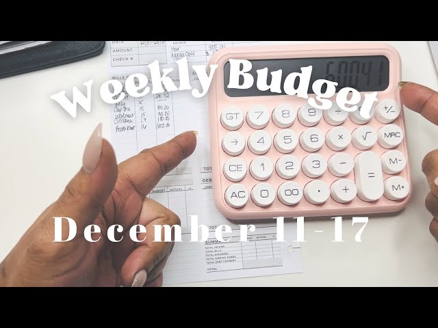 WEEKLY BUDGET | SELF EMPLOYED INCOME | LOW INCOME | ENTREPRENEUR INCOME