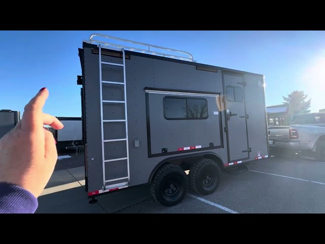 8.5x16 Colorado off-road trailer complete with 15K furnace, AC, insulated wall ceiling and floor!