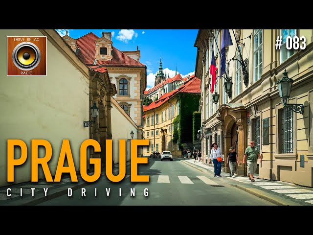 Prague Relax Driving with Electronic music 🎹 Czech Republic 4K HDR