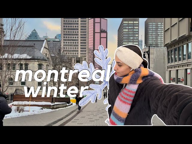 cozy winter morning in downtown montreal (walking tour) *NO TALKING*