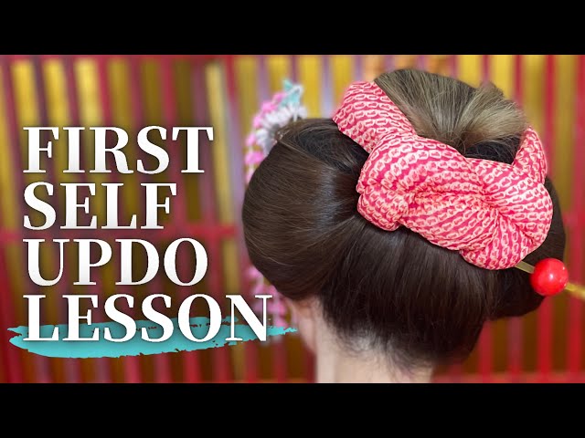 TOKYO VLOG | traditional Japanese updo lesson | EZ, simple, MAIKO hair