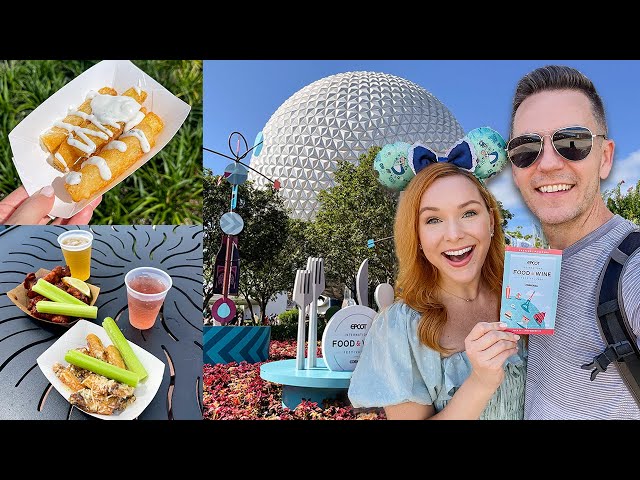 Our First Visit to 2022 EPCOT Food and Wine Festival! New Food Booth, A Fun Meet & Greet + More!