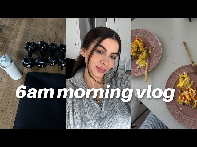 WAKING UP AT 6AM • healthy habits, pilates, skincare