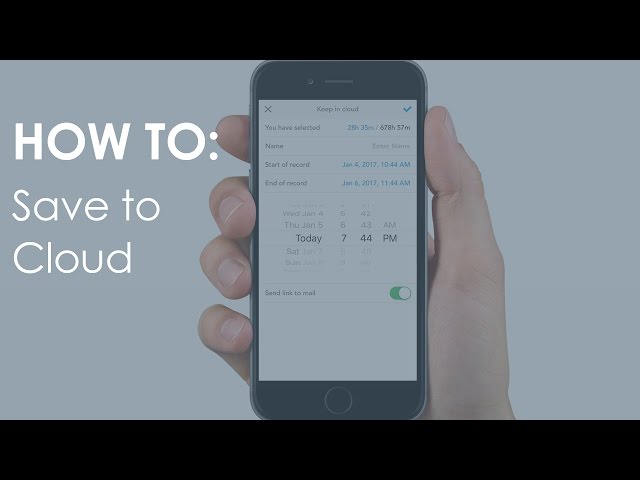 How To: Save to Cloud