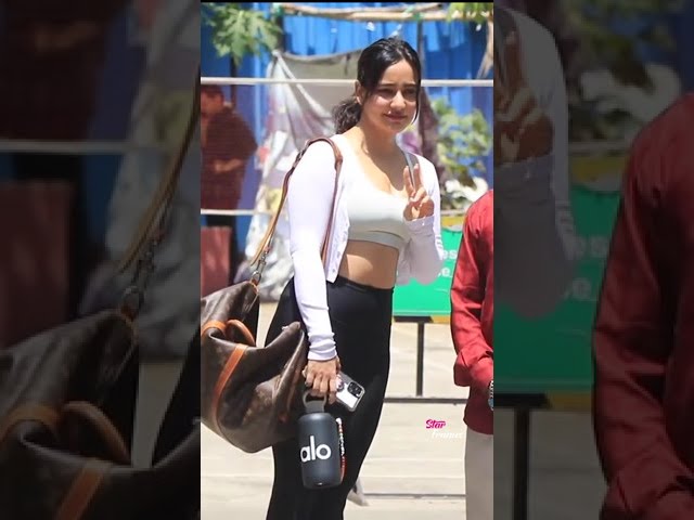 Neha Sharma spotted after her gym