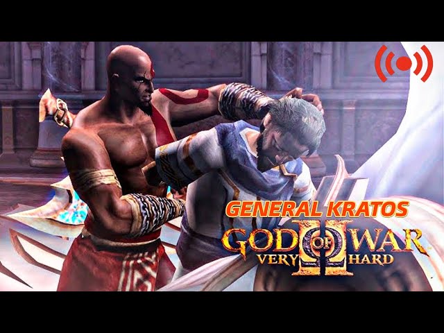 GOD OF WAR 2 VERY HARD + GENERAL KRATOS 💥 LIVE DO CORREDOR