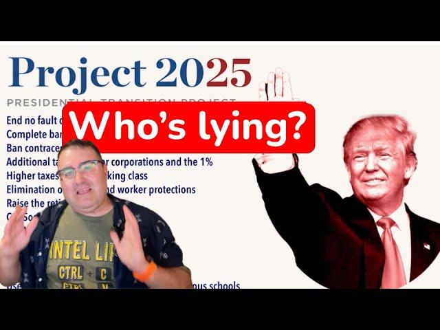 Lies about Project 2025