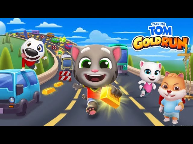 Talking pet Gold Run Funny iOS Android Mobile live Gameplay By Tom pagol