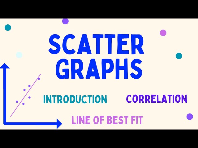 Scatter Graphs: Introduction, Correlation, and Line of Best Fit