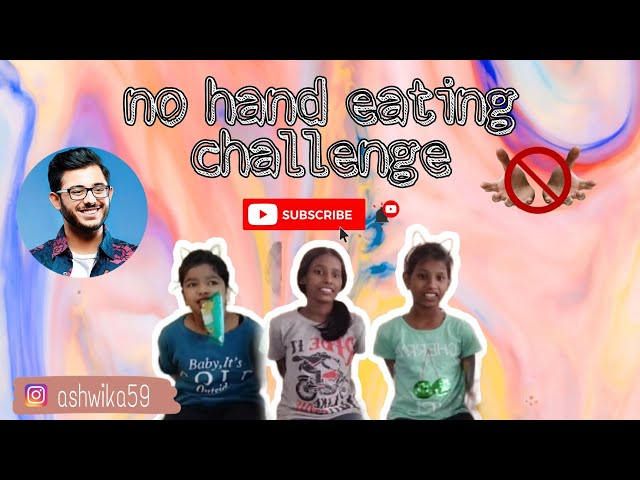 no hands eating challenge | @carryminati | funny | Ashwika Sonam vlog| must watch this video!