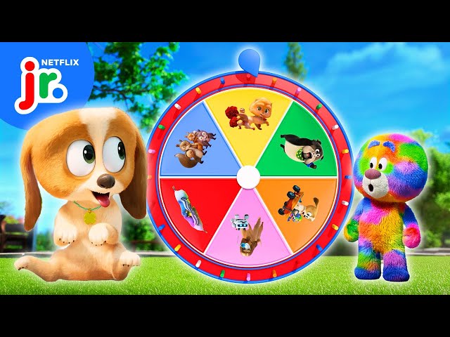 Mystery Wheel of Dogs & Friends! 🐶 Dog Days Out | Netflix Jr