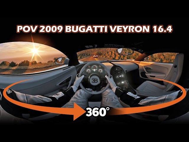 360° Bugatti Veyron | POV Pacific Coast Drive VR Experience #360video #vrvideo #googlecardboard