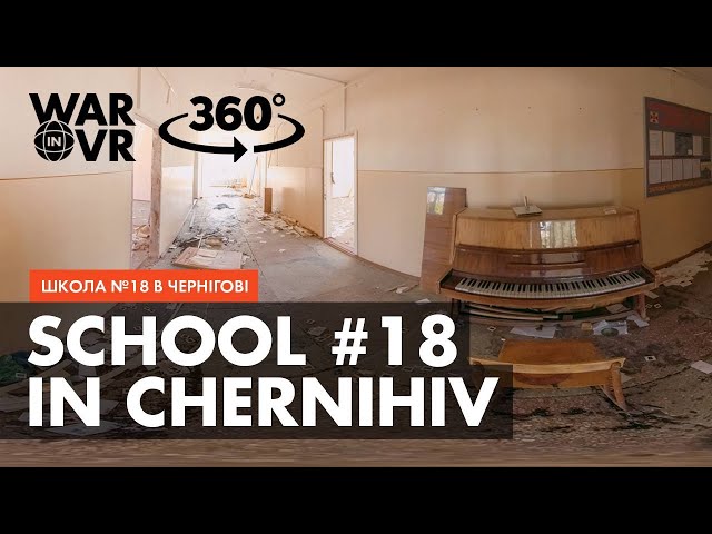 360° Video | Chernihiv | The sound of a piano in a ruined school