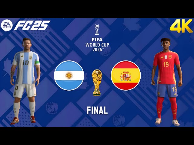 FC 25 - Argentina vs Spain | Messi vs Yamal | FIFA World Cup Final [4K60]