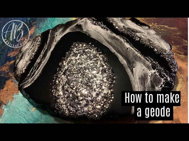 How to make a geode/August Challenge week 1- SILVER