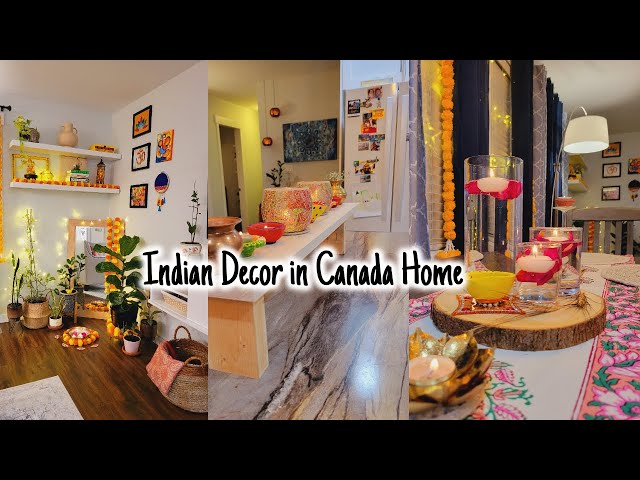 Living Room Makeover for Diwali - Indian Decor in Canadian Home