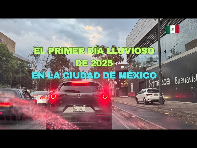 El primer día lluvioso de 2025 en la Ciudad de México🇲🇽🌧️#lalluvia #rainyday #méxico #cdmx #4k