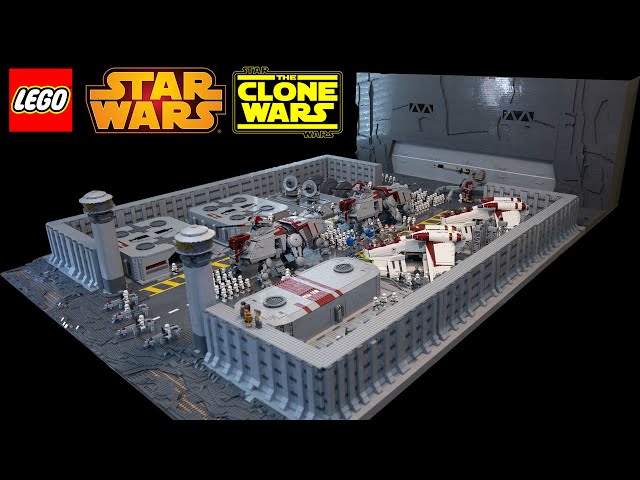 HUGE LEGO Star Wars: The Clone Wars Fort Anaxes MOC Review! (90,000+ pieces!)