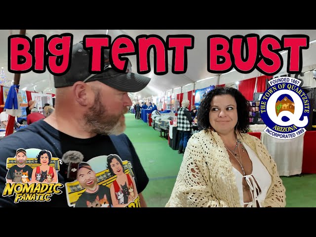 Quartzsite Big Tent RV Show is a BUST ~ Bus Parts Delay Changes My Plans