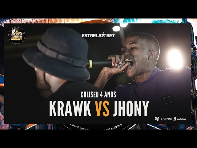 (JOGOU NA CARA 🔥🔥) KRAWK (SP) X JHONY - BATALHA DO COLISEU - COLISEU 4 ANOS