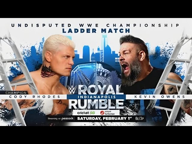 Cody Rhodes vs. Kevin Owens For Undisputed Championship | LADDER MATCH | ROYAL RUMBLE 2025