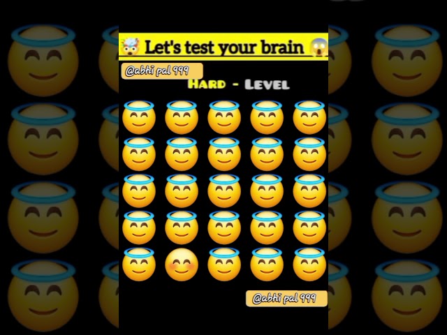 😇test your brain power and eye's test videos #iqtest#emojichallenge#iq#braintest #shortvideo #viral